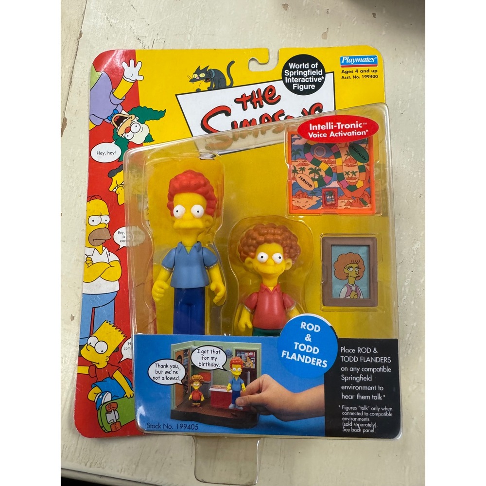 The Simpsons World of Springfield Rod & Todd Flanders Series 9 Playmates 199405